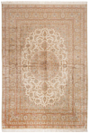 Qom Silk Persian Rug Beige-Cream 356 x 245 cm