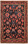 Hamedan Persian Rug Black 215 x 139 cm