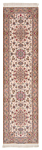 Isfahan Persian Rug White 315 x 84 cm