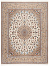 Isfahan Persian Rug White 402 x 305 cm