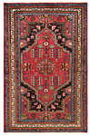 Hamedan Persian Rug Red 135 x 89 cm