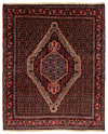Senneh Persian Rug Black 154 x 129 cm