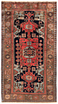 Zanjan Taroum Persian Rug Black 221 x 125 cm