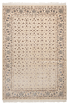 Indo Tabriz Rug White 184 x 126 cm
