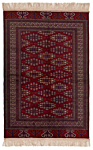 Yamoud Afghan Rug Red 195 x 132 cm