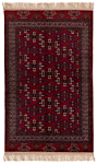 Yamoud Afghan Rug Red 200 x 128 cm