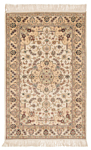 Chinese Silk Carpet White 125 x 77 cm