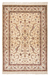 Chinese Silk Carpet Beige-Cream 195 x 126 cm