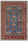 Kazak Fine Rug Blue 285 x 183 cm