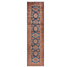 Kazak Fine Rug Blue 290 x 77 cm