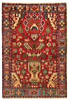 Hamedan Persian Rug Red 156 x 109 cm