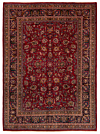 Mashhad Persian Rug Red 334 x 247 cm