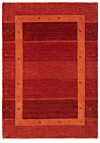 Handloom Rug Orange 203 x 140 cm