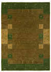 Handloom Rug Green 204 x 144 cm