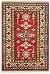 Kazak Fine Rug Red 91 x 65 cm