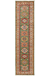 Kazak Rug Green 313 x 79 cm