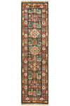 Kazak Rug Green 195 x 53 cm
