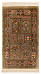 Qom Silk Bagherzadeh Persian Rug Green 128 x 78 cm