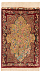 Qom Silk Jamshidi Persian Rug Yellow 124 x 78 cm