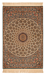 Isfahan Dorry Persian Rug Green 205 x 138 cm
