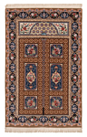 Isfahan Davari Persian Rug Brown 246 x 160 cm