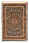 Isfahan Tasnim Persian Rug Turquoise 303 x 209 cm