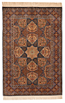 Isfahan Haghighi Persian Rug Brown 224 x 151 cm