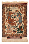 Isfahan Seyrafian Persian Rug Beige-Cream 90 x 67 cm