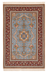 Isfahan Mansouri Persian Rug Blue 226 x 148 cm
