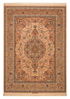 Isfahan Akhtarian Persian Rug Beige-Cream 346 x 248 cm
