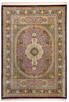 Qom Silk Nojawan Persian Rug Beige-Cream 347 x 249 cm