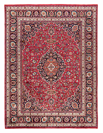 Mashhad Persian Rug Red 397 x 292 cm