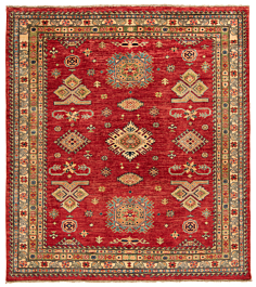 Super Kazak Rug Red 194 x 173 cm