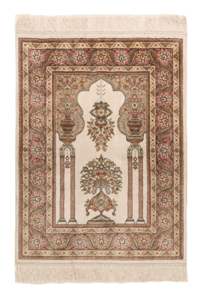 Kaschmir Teppich aus reiner Seide