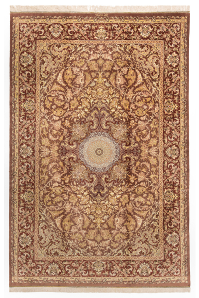 Ghom Perserteppich aus reiner Seide