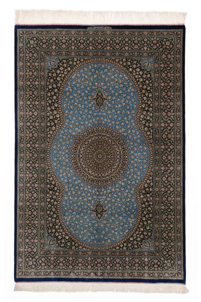 Ghom Perserteppich aus reiner Seide