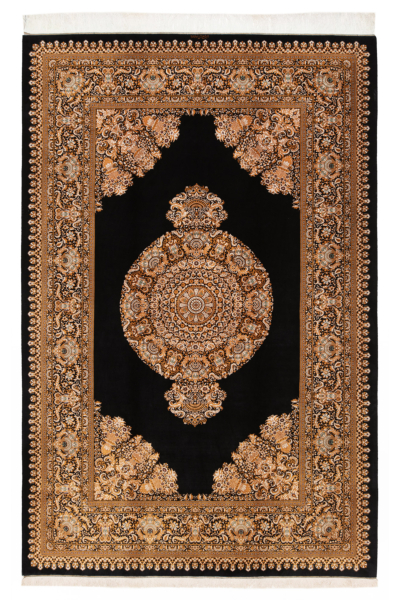 Ghom Perserteppich aus reiner Seide