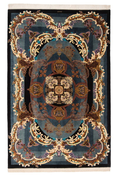 Ghom Perserteppich aus reiner Seide