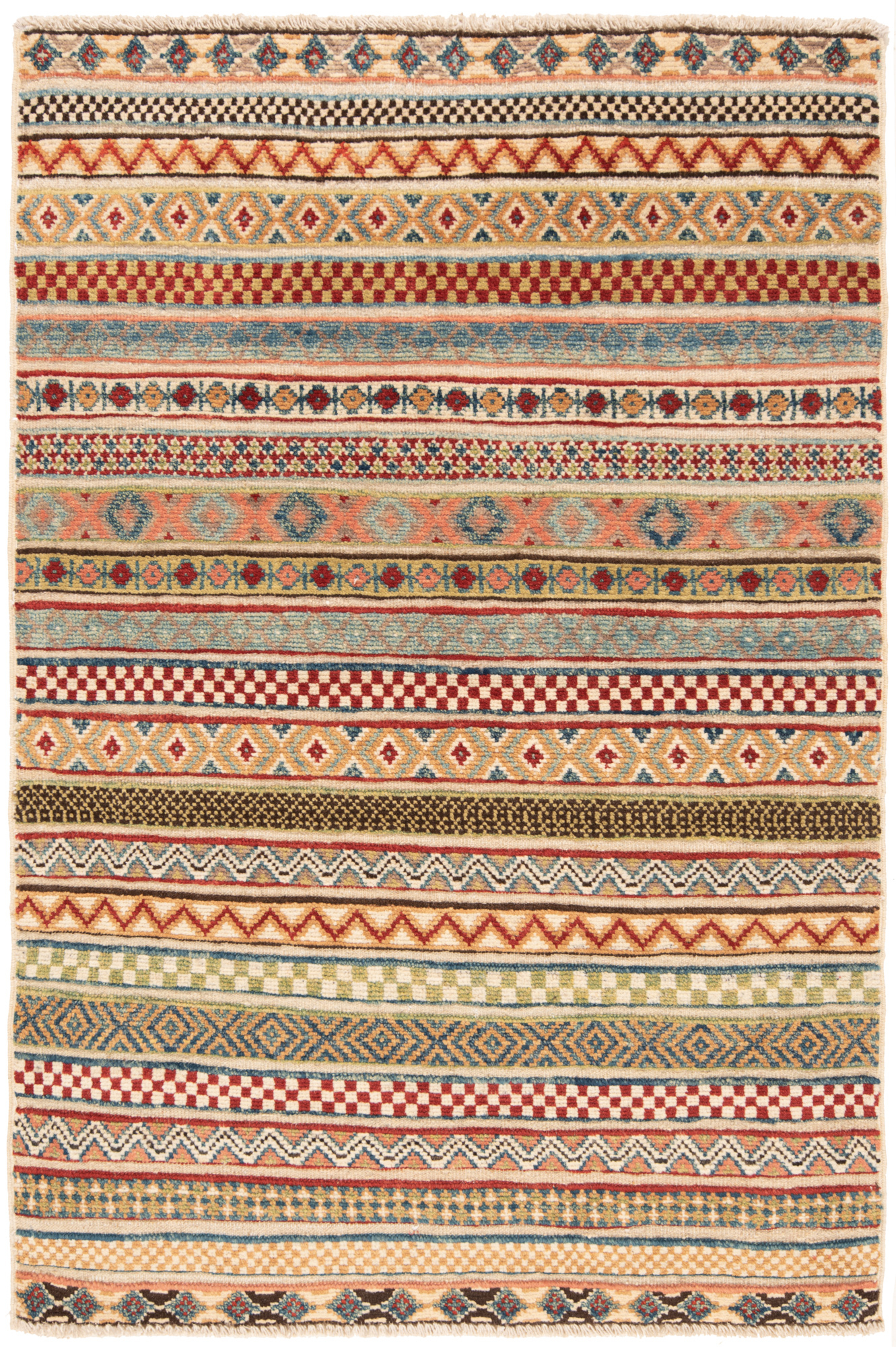 Kilim Relief Beige-Cream 122 x 78 cm