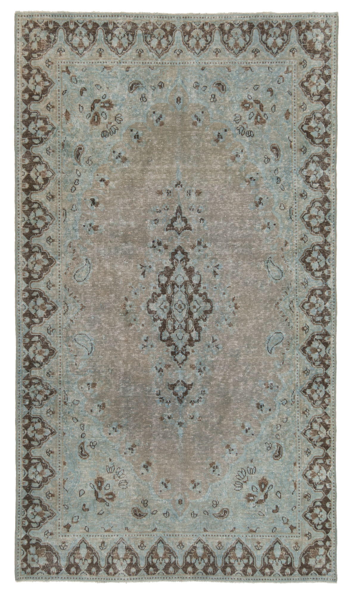 Vintage Rug Gray 208 x 117 cm Vintage Rug Gray 208 x 117 cm