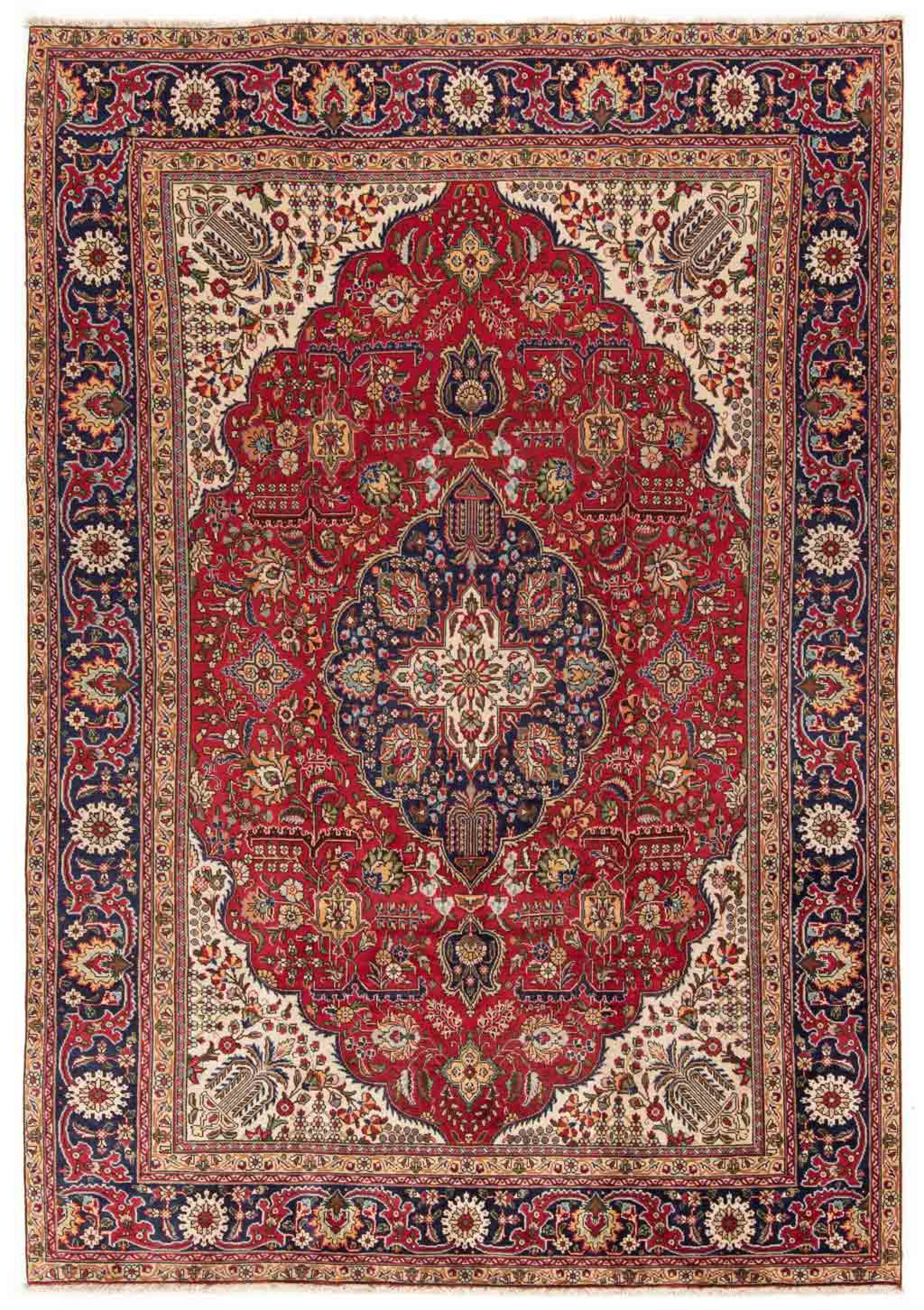 Tabriz Persian Rug Red 344 x 242 cm