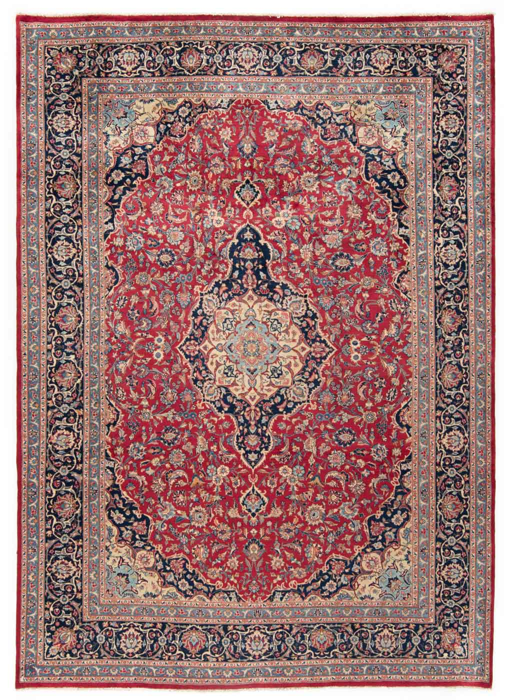 Kashan Persian Rug Red 348 x 254 cm
