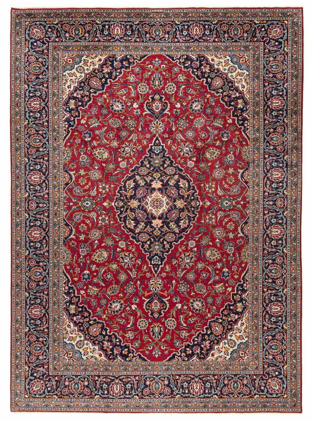 Kashan Persian Rug Red 363 x 259 cm