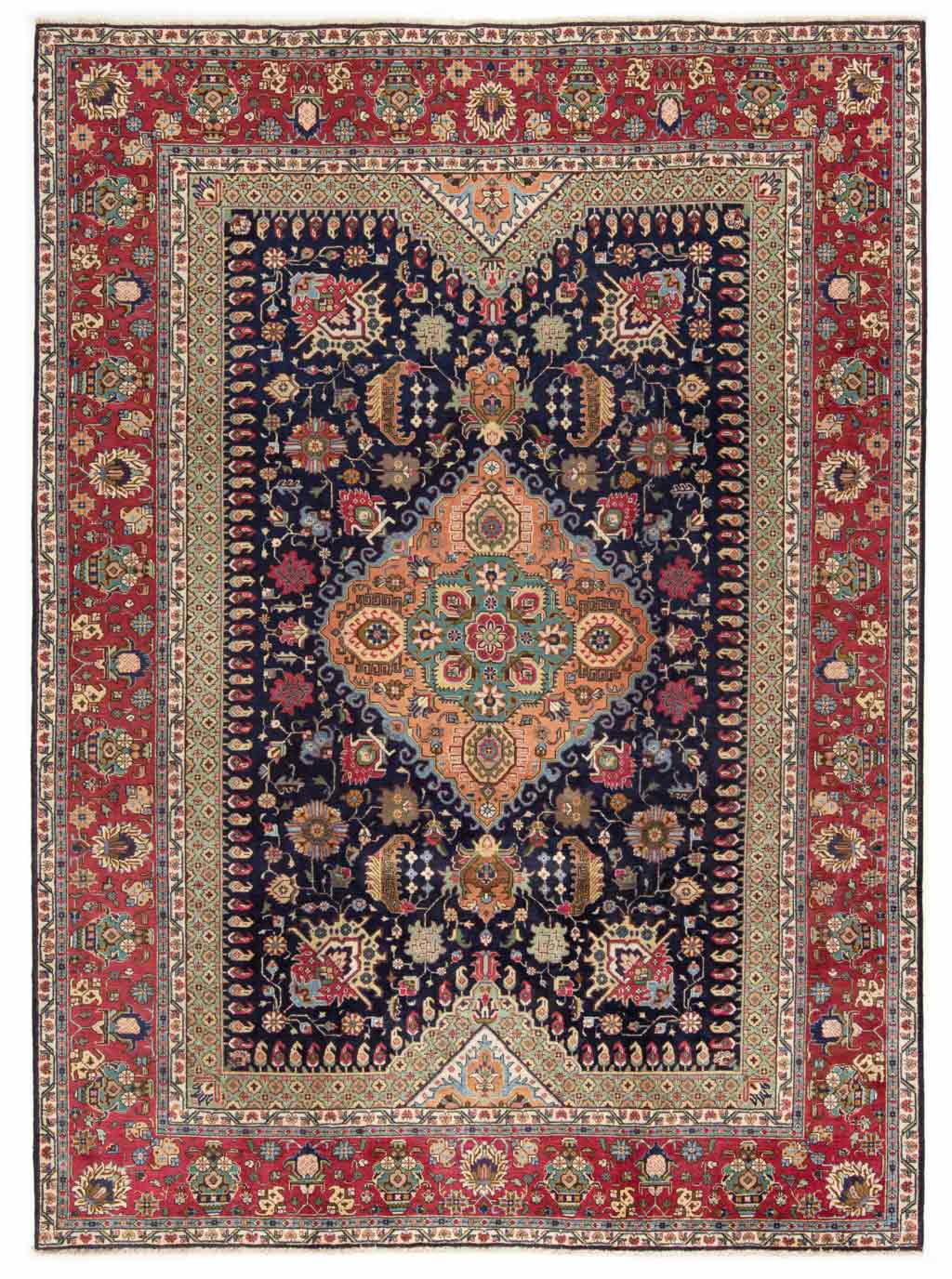 Tabriz Persian Rug Night Blue 331 x 254 cm