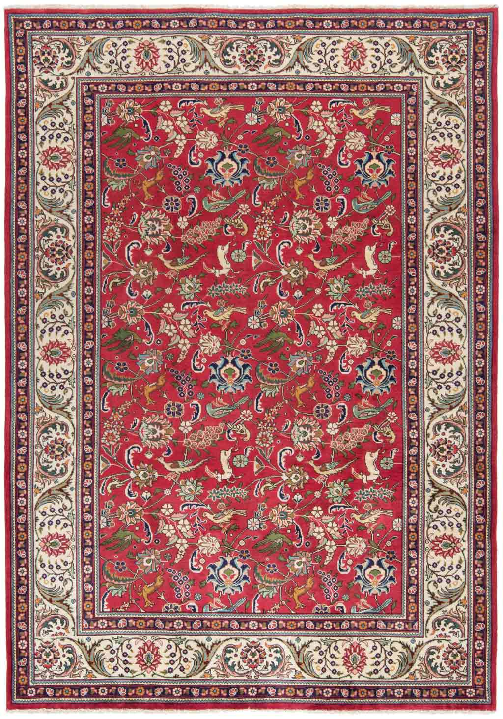 Tabriz Persian Rug Red 300 x 206 cm