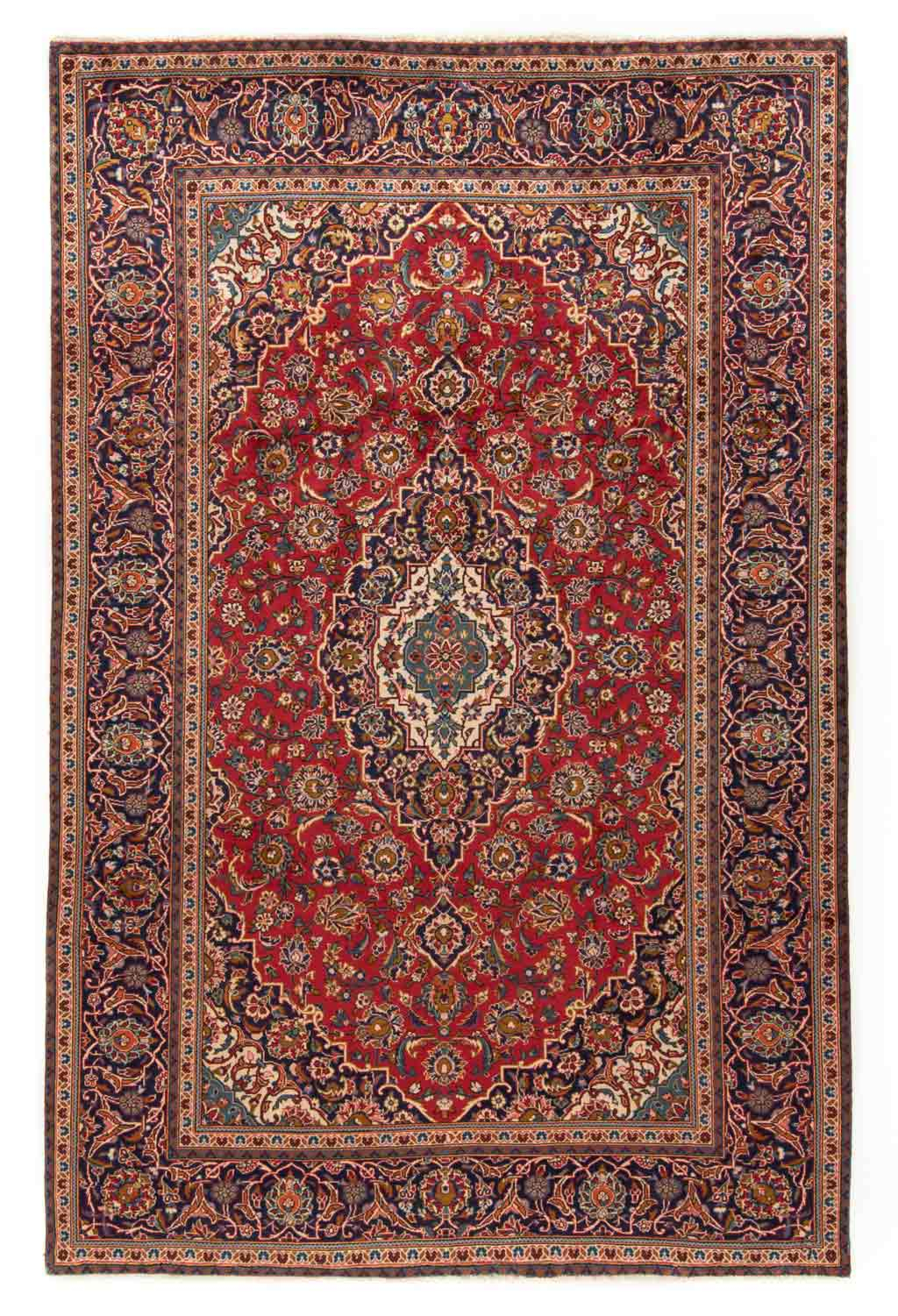 Kashan Persian Rug Red 308 x 198 cm