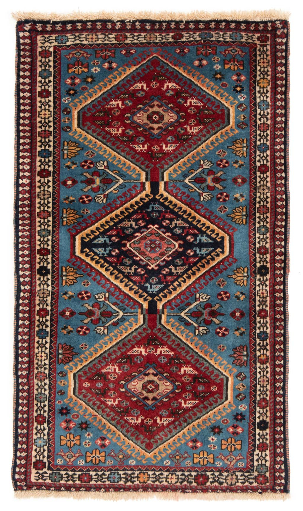 yalameh rug※お値下げ中 Yalameh Persian Rug Blue 103 x 67 cm