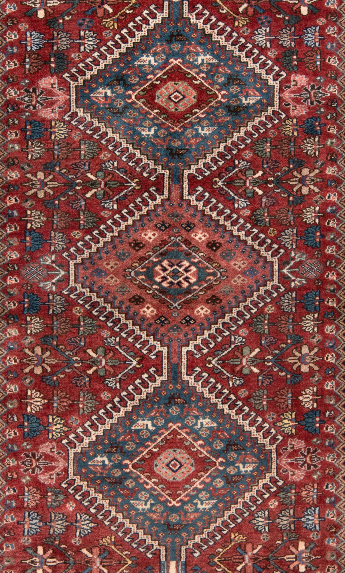Yalameh Persian Rug Red 206 x 87 cm