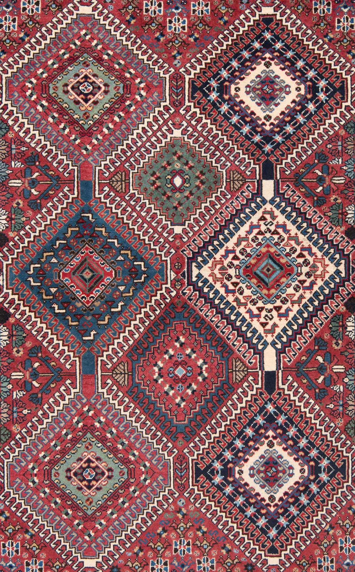 Yalameh Persian Rug Red 145 x 100 cm