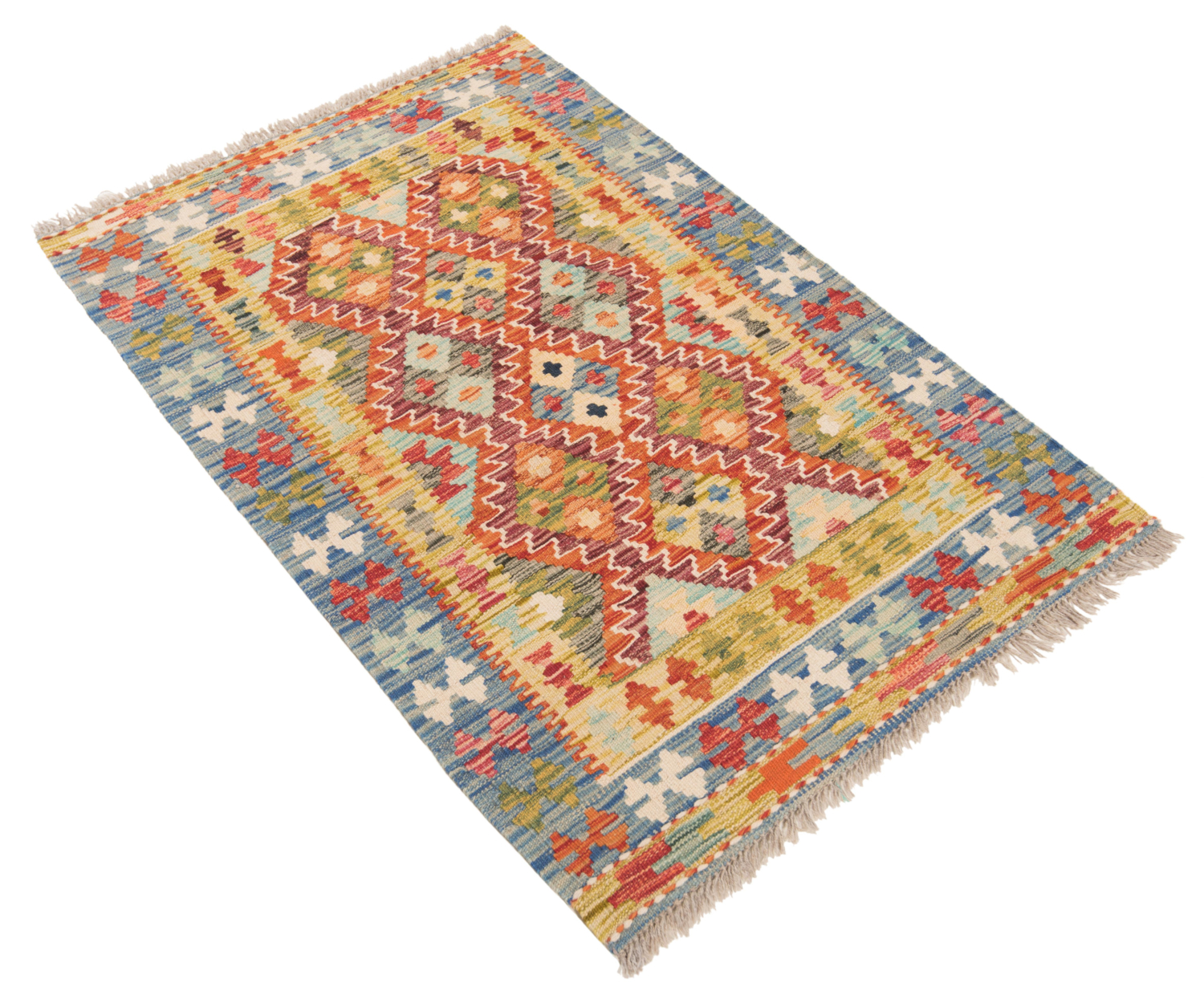 Kilim Afghan Orange 122 x 82 cm